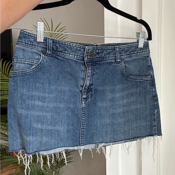 Vintage Denim Mini Skirt - Picture 1 of 6
